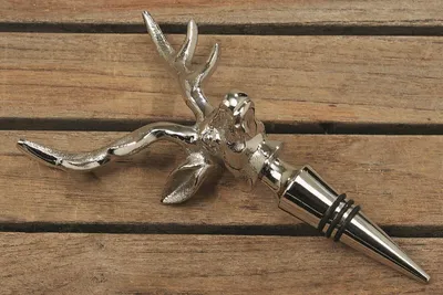 Image de Bouchon de bouteille Botho H19cm aluminium nickelé