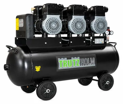 Produktbild von Flüster Kompressor Luftdruckkompressor 100L Kessel 62 dB leise 4500W - 738L/min