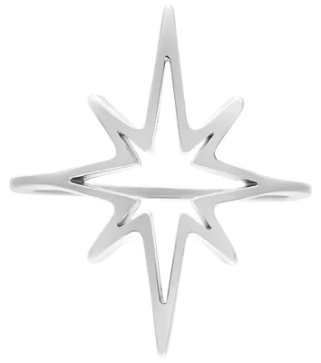 Produktbild von Wildcat Ring - Polar Star Ring - Silber, 19,0 mm - Chirurgenstahl 316L - wasserfest, langlebig, hautverträglich, Silber