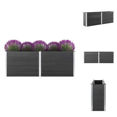 Produktbild von vidaXL Garten-Hochbeet 250 x 100 x 91 cm WPC Grau -  Blumentöpfe & Pflanzgefäße