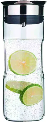 Produktbild von WMF 06.5104.6040, Karaffe, 0,8 l, Silber, Transparent, Glas, Rund, 240 mm