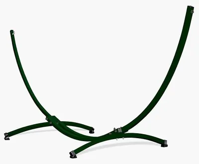 Produktbild von Gestell Outdoor Hängemattengestell XXL 350cm, 220kg I Gestell für Hängematten, Rahmen aus Stahl wetterfest (Grün)