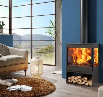 Produktbild von Kaminofen Panadero AMBAR TRIVISION - 7,8 kW mit XXL-Sichtscheiben