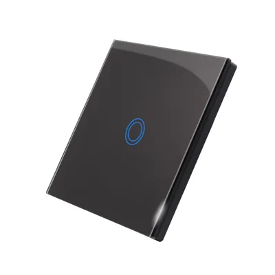 Produktbild von MasterLED RF Touch-Fernbedienung Aufputz Glas schwarz 433 MHz für Lichtschalter