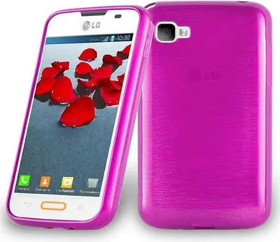 Produktbild von Cadorabo Hülle für LG L4 II Schutz Hülle in Rosa Schutzhülle TPU Silikon Etui Case Cover
