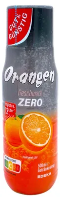 Produktbild von Gut & Günstig Sirup Orange Zero 500 ml