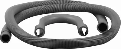 Produktbild von Ablaufschlauch 19mm - 21mm, 1m, PVC, mit Krümmer