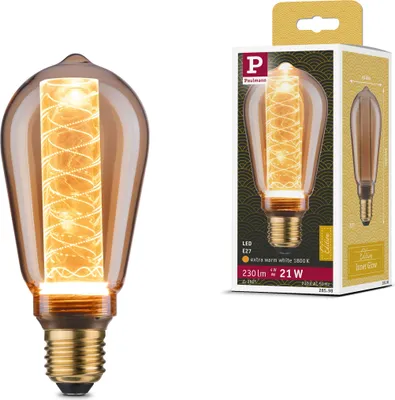 Zdjęcie produktu dla Wewnętrzna żarówka LED Paulmann Inner Glow Edition ze spiralnym wzorem