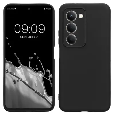 Produktbild von kwmobile Handyhülle für Xiaomi Redmi 15 5G Hülle - weiches Handy Silikon Case - Schutzhülle Cover - Schwarz matt