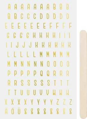 Produktbild von HEYDA Rubbelsticker Buchstaben go