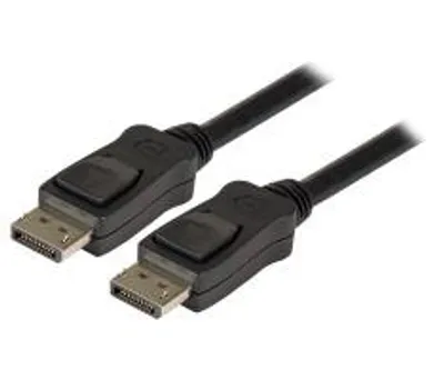 Productafbeelding van EFB DisplayPort 1.2-aansluitkabel, 4K60Hz, zwart, 5 meter. DisplayPort-connector naar DisplayPort-connector