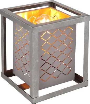 Produktbild von Globo Lighting Tischleuchte Metall silberfarben, 1x E27