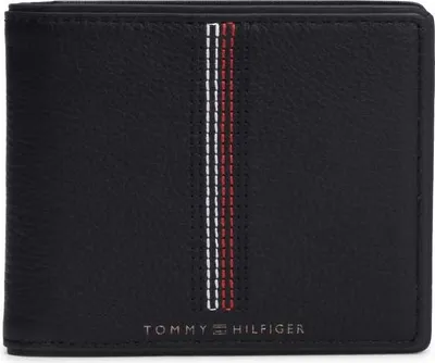 Zdjęcie produktu dla TOMMY HILFIGER - Męski portfel typu bifold z kultowymi przeszyciami - Rozmiar One size
