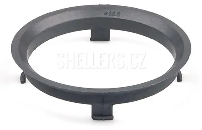 Obrázek produktu pro Vymezovací středící kroužek kol 70,1 / 66,6 (Z1462P), plast, stříbrná, přesah kužele 5mm
