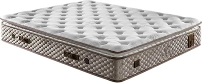 A white mattress on a white background.