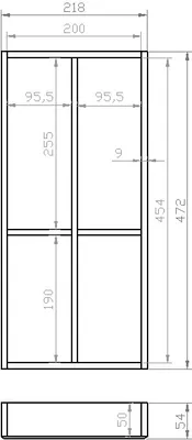 Produktbild von Besteckeinsatz BUCHE 30er Schubl. B 218 x T 472 mm passend für BLUM Legra 19 mm Schubladen