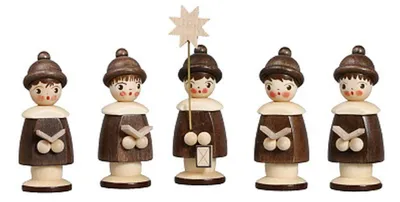 Obrázok produktu pre Miniatúrne figúrky 5 Kurrende figúrky prírodné výška 6,2cm NOVINKA