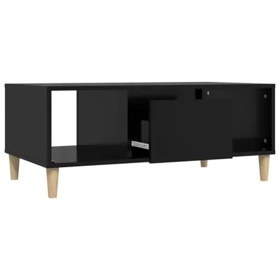 Obrázok produktu pre Konferenčný stolík čierny 90x50x36,5 cm spracované drevo