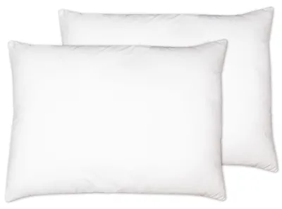 2er-Set Dekokissen 50x70 cm, 100% Polyester, weiß