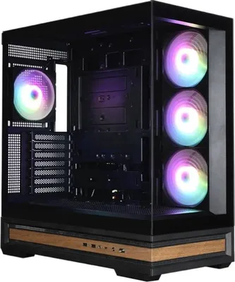 Image de Boîtier PC Moyen Tour ZALMAN P40 NAMU, ATX, Noir, 4 Ventilateurs A-RGB 120mm, USB Type-C, Panneaux Verre Trempé