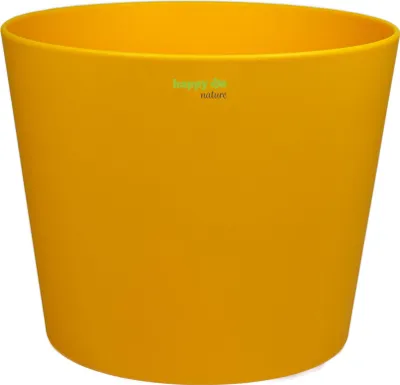 Produktbild von Kunststoff Blumentopf Florenz gelb Ø 19,8 cm Höhe 17,5 cm