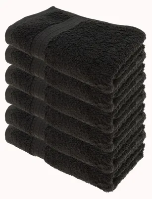 Produktbild von Julie Julsen BIO Handtuch 6er Set 50x100 Schwarz