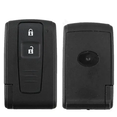 Produktbild von Autoschlüssel Gehäuse, 2 Tasten Autoschlüsselgehäuse, kompatibel mit Toyota Prius Smart Key, 2-Tasten - ohne Kofferraumtaste