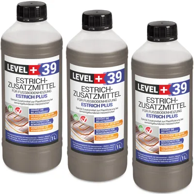 Zdjęcie produktu dla Plastyfikator do wylewek z ogrzewaniem podłogowym Level+ ESTRICH PLUS L+39 3L