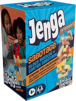 Obrázek produktu pro Jenga Sabotage Rozšíření, Společenská hra, Hasbro Games, Od 6 let