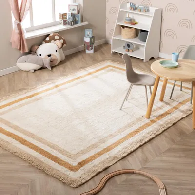 Produktbild von Volero - Waschbarer Kinderteppich - Milo Beige - 120x170 cm - Kinderzimmer, Babyzimmer, Jugendzimmer - Skandinavisch, Retro