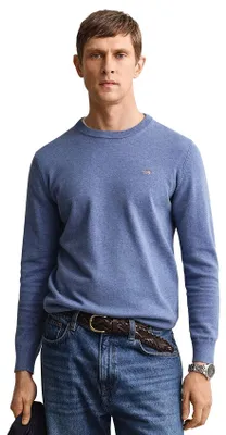 Produktbild von Blauer Gant-Pullover normale Passform Rundhalsausschnitt