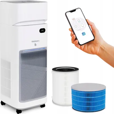 Obrázek produktu pro Weber Ap9650 Luftreiniger + Luftbefeuchter, Hepa13 Filtr, Wifi, 77M2