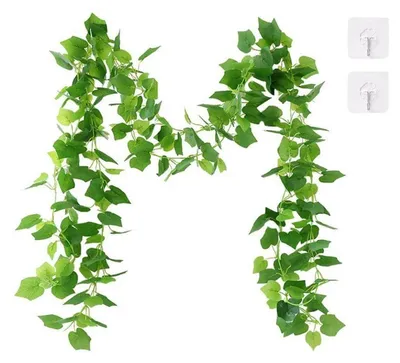 Produktbild von Künstliche Girlande Efeu Eukalyptus 2 Stück 2,4m Grün