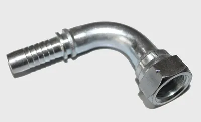 Image de 3 x raccord de tuyau hydraulique raccord hydraulique DKR 90° DN13 BSP tuyau acier