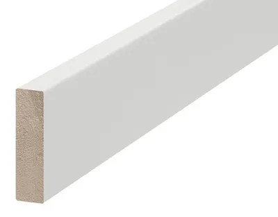 Obrázok produktu pre AP35/1 podlahová lišta TYP 126 ACARA, MDF + biela fólia, 60 mm, 12 mm, 2,7 m