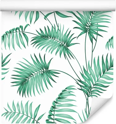 Produktbild von 10m VLIES TAPETE Rolle Wandtapete Blätter Natur Flora Pflanzen Stengel XXL
