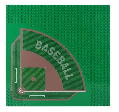 Produktbild von Baseplate Baseballfeld 32x32 Noppen kompatibel zu Bausteinen