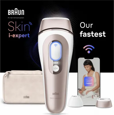 Image de Braun Skin i-expert PL7147 Lumière pulsée Or rose, Blanc