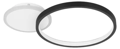 Image de Eglo 900421 GAFARES LED Plafonnier 15W 405x290mm noir blanc couleur de lumière réglable dimmable