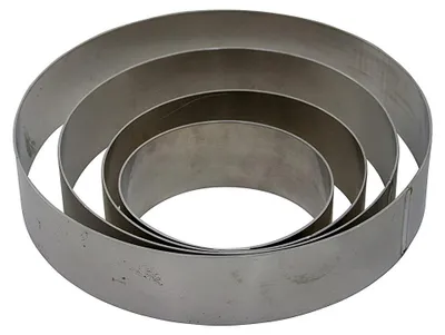 Produktbild von Tortenring-Set, Aluminium 4-tlg. , Höhe: 60 mm