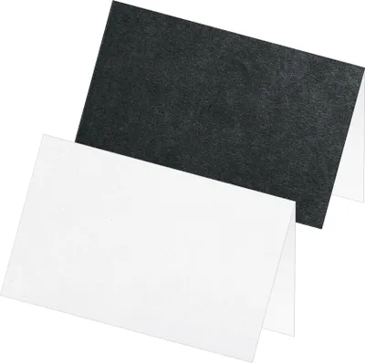 Produktbild von itenga 24x Tischkarte Platzkarte Namensschild weiß grau mit Papierstruktur