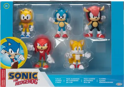 Produktbild von Jakks Pacific Sonic The Hedgehog 2 1/2" Classic Figure Toy Set 5 Pack Tails