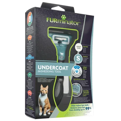 Produktbild von FURminator 8117940113140, Katze, Deshedder, Schwarz, Grün, Glattes (kurzes) Fell