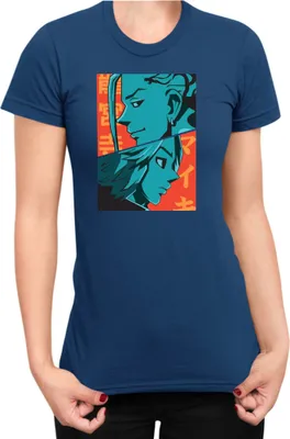 Produktbild von Damen T-Shirt Japan Anime Manga Tokyo Anime Revengers Ken V Manjiro, Lady M / Dunkelblau