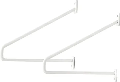 Immagine prodotto di Natural Goods Berlin Supporto per mensola PRENZLBERG, supporto per mensola, supporto per mensola, mensola a muro, supporto a muro, bianco, per mensola da 250 mm, 2 pezzi