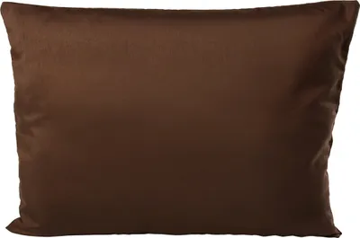 Produktbild von Kissenhülle Wildseide Optik uni 50x70 cm braun dunkel
