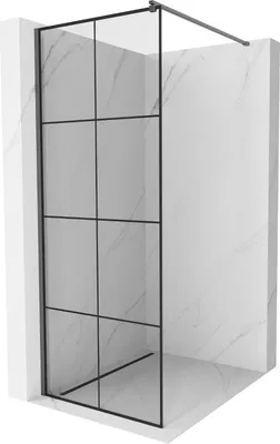 Produktbild von Mexen Kioto Walk-in Duschwand 70x200cm, Schwarz, Gun Gray gebürstet