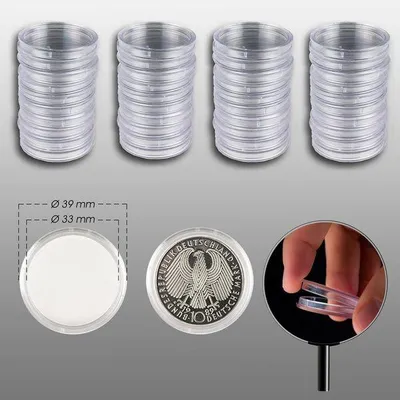 Produktbild von Prophila Collection 40 Münzkapseln 33 mm zB 10 DM- / 10 Euro