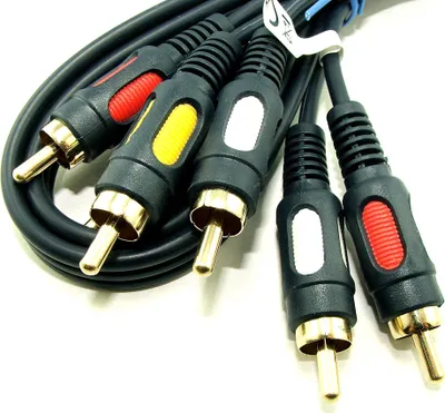 Produktbild von 3xRCA-Kabel, 3xRCA 1 m Vitalco-Abreißkabel
