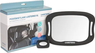 Produktbild von CARETERO Baby Beobachtungsspiegel - LED Wachspiegel Auto - 29x20x7,5cm